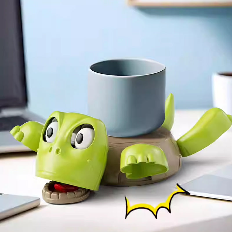 3D - printed Panicked Turtle Coaster: Insulated, for stress relief, doubles as mug base decor by eprolo