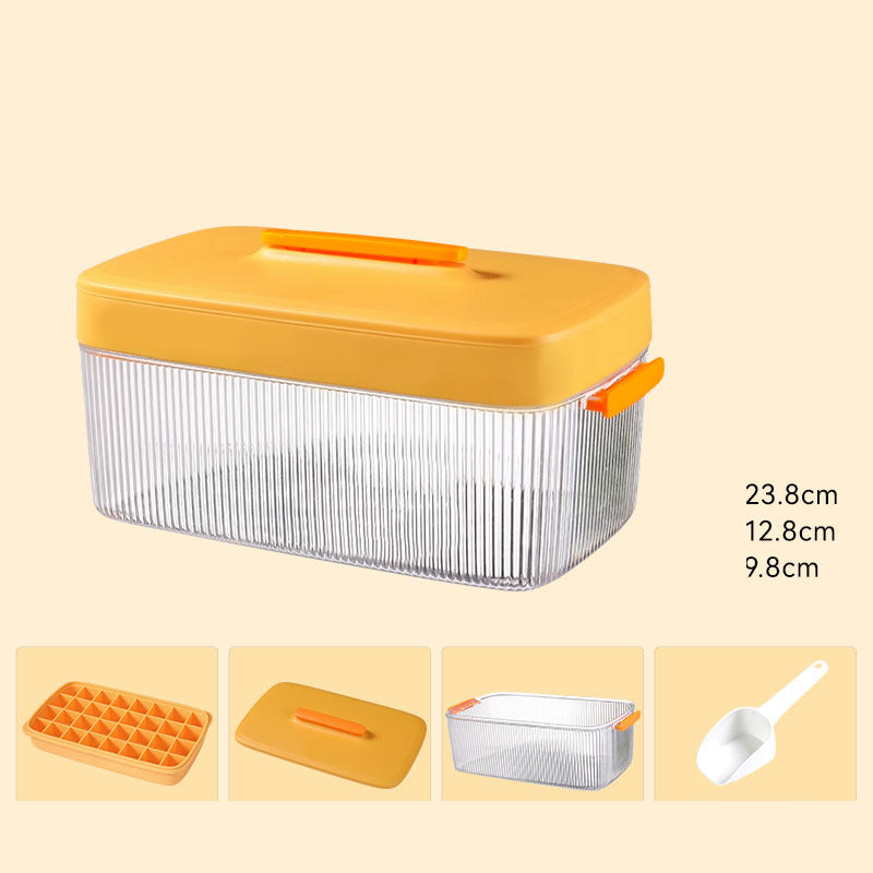 Ice Cube Mold Large Capacity Silicone Ice Tray Mold Ice Storage Ice Storage Box Household Food-Grade Ice Hockey Artifact by eprolo