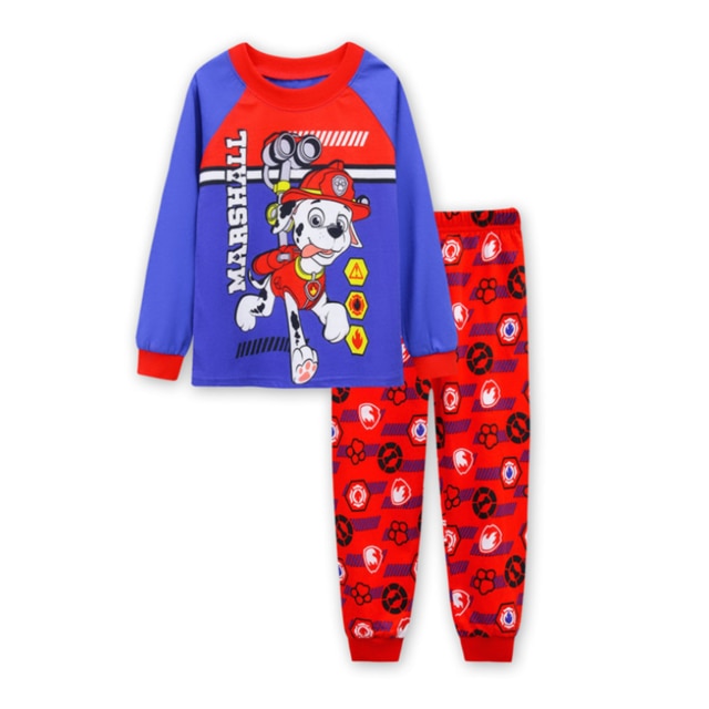 Paw Patrol Original Cotton Cartoon Children for Pajamas Two-piece Thin Section Long-sleeved Patrulla Canina Kids Pajamas by eprolo