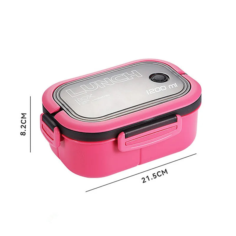 Lunch Box For Kids Compartments Microwae Bento Lunchbox Children Kid School Outdoor Camping Picnic Food Container Portable by eprolo