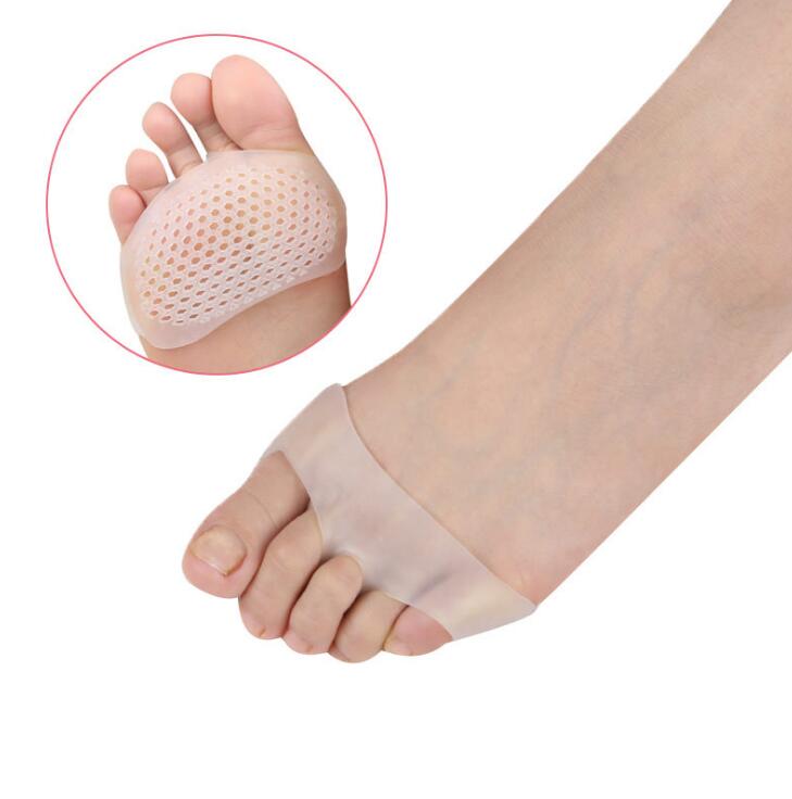 1Pair Silicone heel pad Soft Forefoot Half Yard Pads Invisible High Heel Shoes Slip Resistant Half Yard Pads Foot Care Tools by eprolo