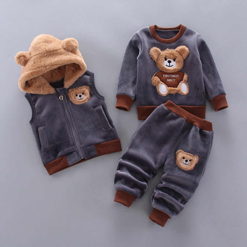 Fashion Baby Boys Clothes Autumn Winter Warm Baby Girl Clothes Kids Sport Suit Outfits Newborn Baby Clothes Infant Clothing Sets by eprolo