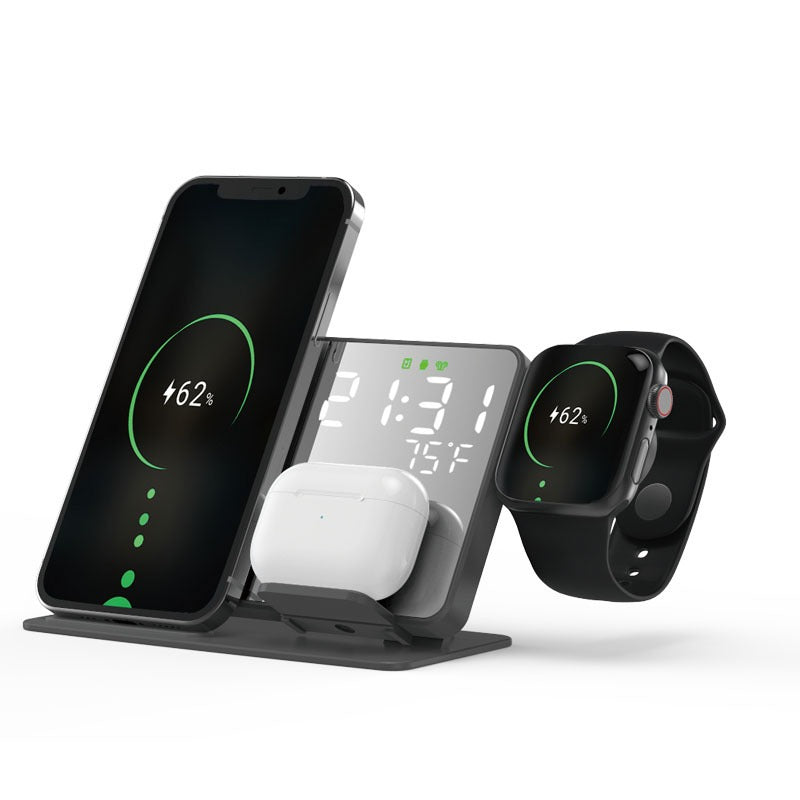 2-in-1 wireless charging time display alarm clock 15W thermometer wireless charging by eprolo