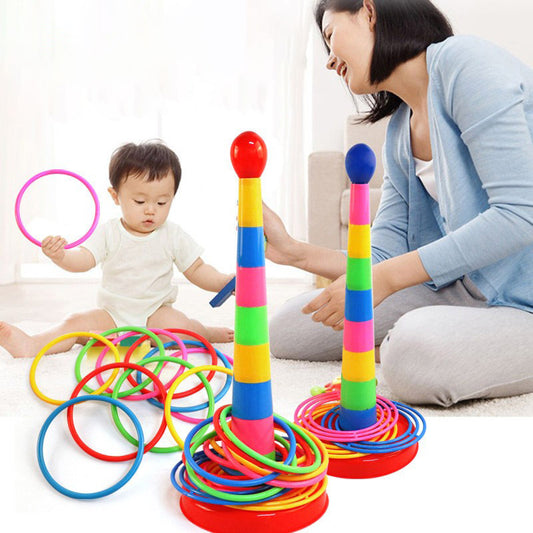 Creative Stacking Music Set Circle Toy Large Parent Child Throwing Ring Children's Stress Relieving Toy by eprolo