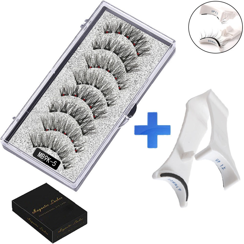 Five magnetic adhesive free magnetic eyelash clamp set for European and American thick magnetic eyelashes by eprolo