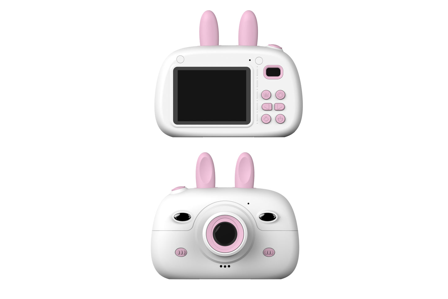 New Children's Camera Rabbit Ears Cartoon Mini Small SLR HD Screen Dual Lens Digital Camera Gift For Children by eprolo
