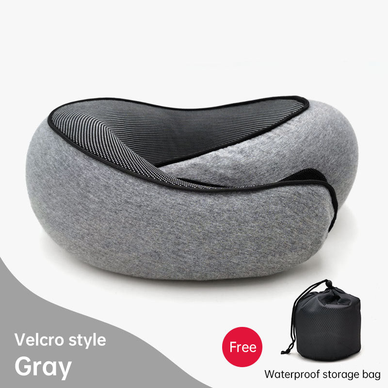 Memory Foam Neck Travel Pillow: Soft, 360° Head Support, for Home, Plane & Car by eprolo