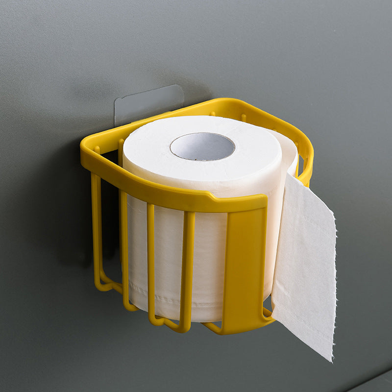 Punch-Free Toilet Rack Toilet Tissue Box Toilet Paper Household Toilet Paper Holder Roll Paper Roll Toilet Paper Roll Holder by eprolo