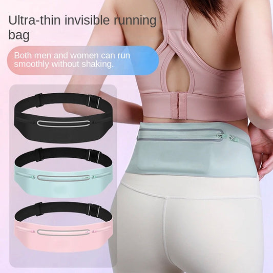 Outdoor sports running voltage waterproof waist bag Lycra ultra-thin skin friendly mobile phone three pocket large capacity wais by eprolo