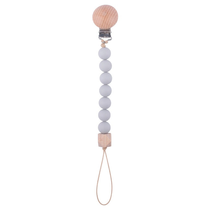 Infant and toddler products, beech wood pacifier clip, soothing wood octagonal pacifier, anti drop chain by eprolo
