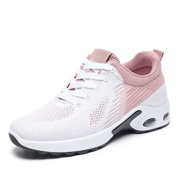 New Running Shoes Ladies Breathable Sneakers Summer Light Mesh Air Cushion Women's Sports Shoes Outdoor Lace Up Training Shoes by eprolo