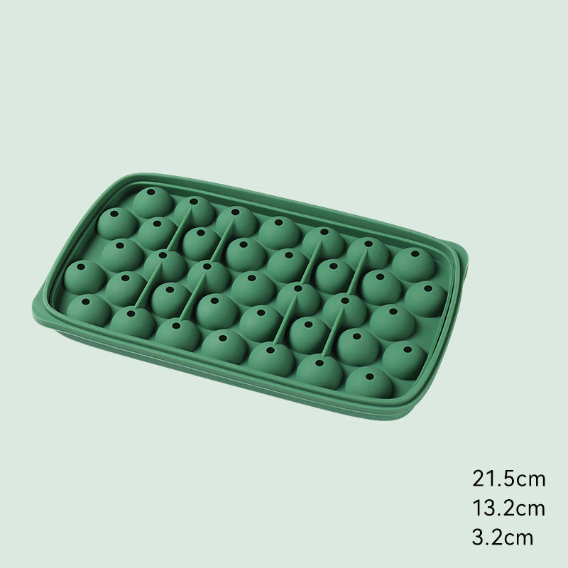 Ice Cube Mold Large Capacity Silicone Ice Tray Mold Ice Storage Ice Storage Box Household Food-Grade Ice Hockey Artifact by eprolo