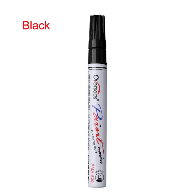 Colorful Waterproof Pen Car Tyre Tire Tread CD Metal Permanent Paint markers Graffiti Oily Marker Pen Car Styling by eprolo