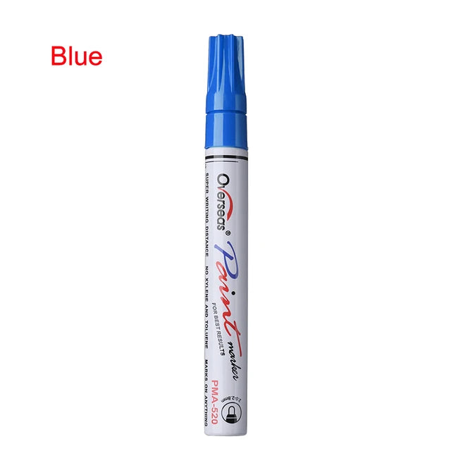 Colorful Waterproof Pen Car Tyre Tire Tread CD Metal Permanent Paint markers Graffiti Oily Marker Pen Car Styling by eprolo