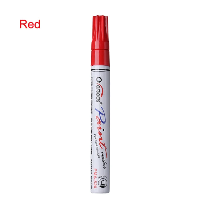 Colorful Waterproof Pen Car Tyre Tire Tread CD Metal Permanent Paint markers Graffiti Oily Marker Pen Car Styling by eprolo
