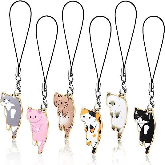 Youte Cat Kawaii Mobile Pendant with Cute Cat Backpack Wallet Keychain Pendant Accessories by eprolo