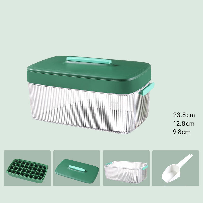 Ice Cube Mold Large Capacity Silicone Ice Tray Mold Ice Storage Ice Storage Box Household Food-Grade Ice Hockey Artifact by eprolo