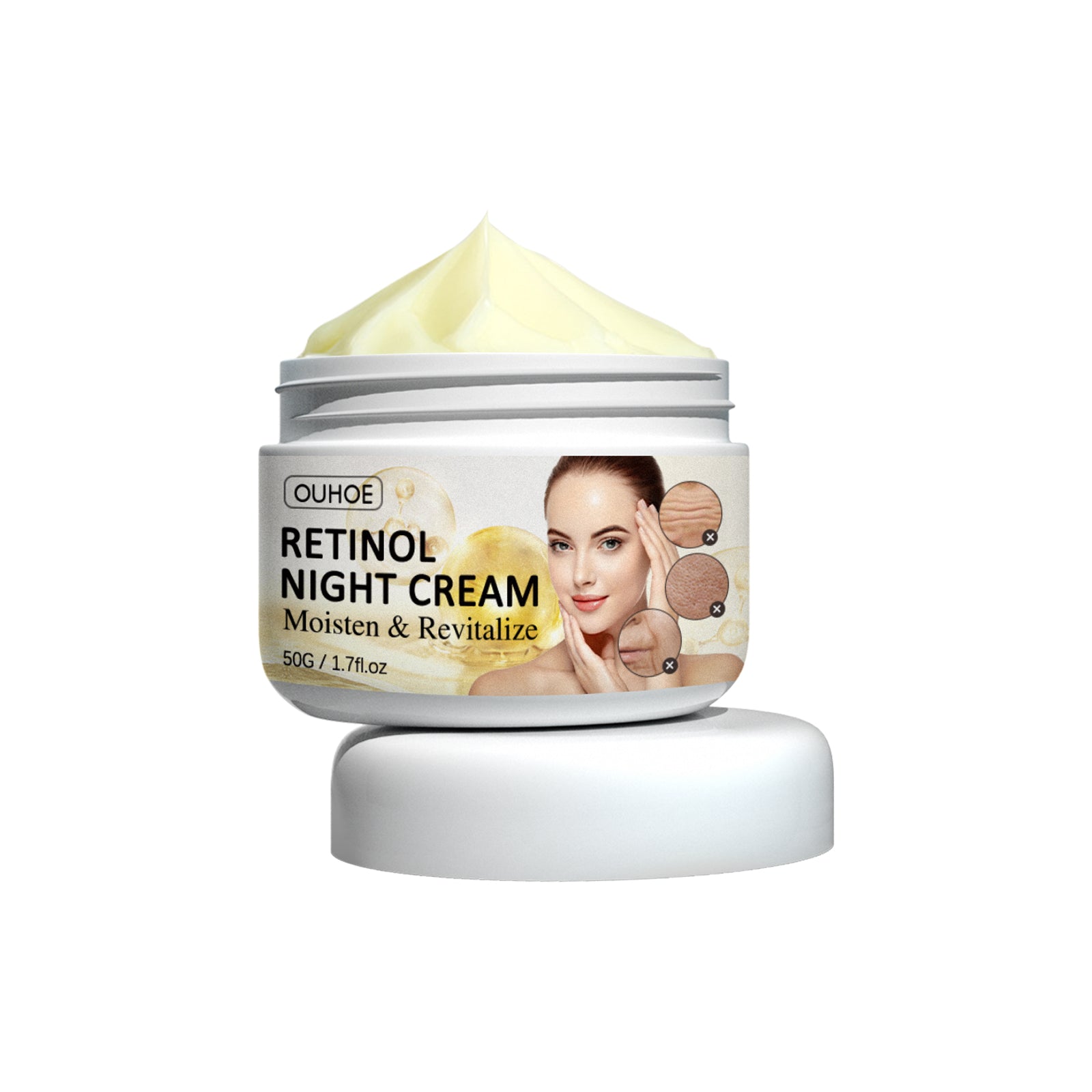 Retinol Night Cream, Reduces Facial Fine Lines And Dark Circles Lift Skin And Hydrating Face Cream by eprolo