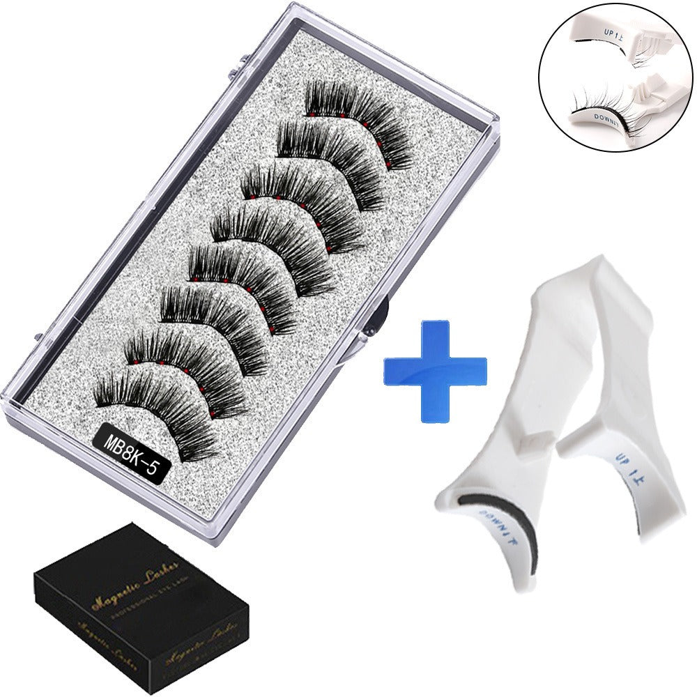 Five magnetic adhesive free magnetic eyelash clamp set for European and American thick magnetic eyelashes by eprolo