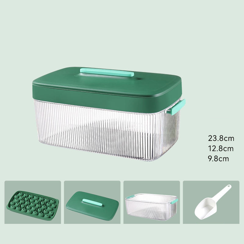 Ice Cube Mold Large Capacity Silicone Ice Tray Mold Ice Storage Ice Storage Box Household Food-Grade Ice Hockey Artifact by eprolo