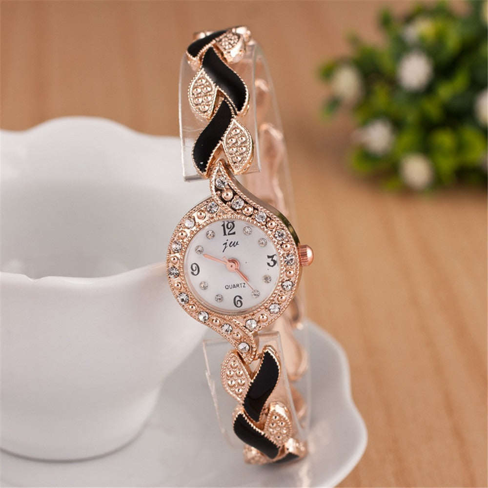 New Cross border Fashion Versatile Women's Love Watch Band with Diamond Quartz Watch Set by eprolo