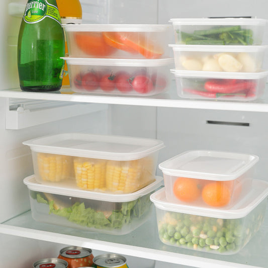 Refrigerator Storage Box Large-Capacity Transparent Fresh-Keeping Kitchen Storage Sealed Tank Fruit And Vegetable Food Sorting And Storage by eprolo