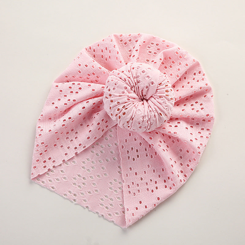Baby Pullover Cap Cute Lace Hole Donut Baby Indian Tire Cap Children's Headwear by eprolo