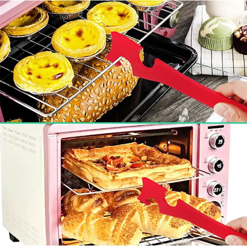 Oven baking tray tool kitchen multifunctional push-pull rod non scalding hand push-pull device by eprolo