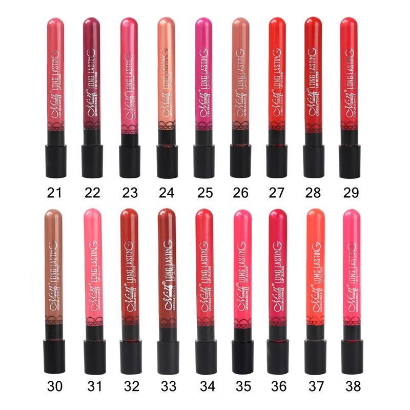 Menow Brand 38Color Lipgloss Matte Long Lasting Moisturizer Sexy Lip 1415 by eprolo
