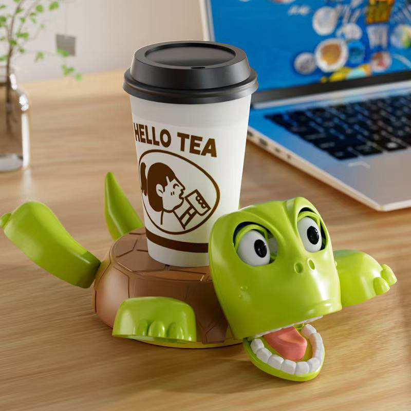 3D - printed Panicked Turtle Coaster: Insulated, for stress relief, doubles as mug base decor by eprolo