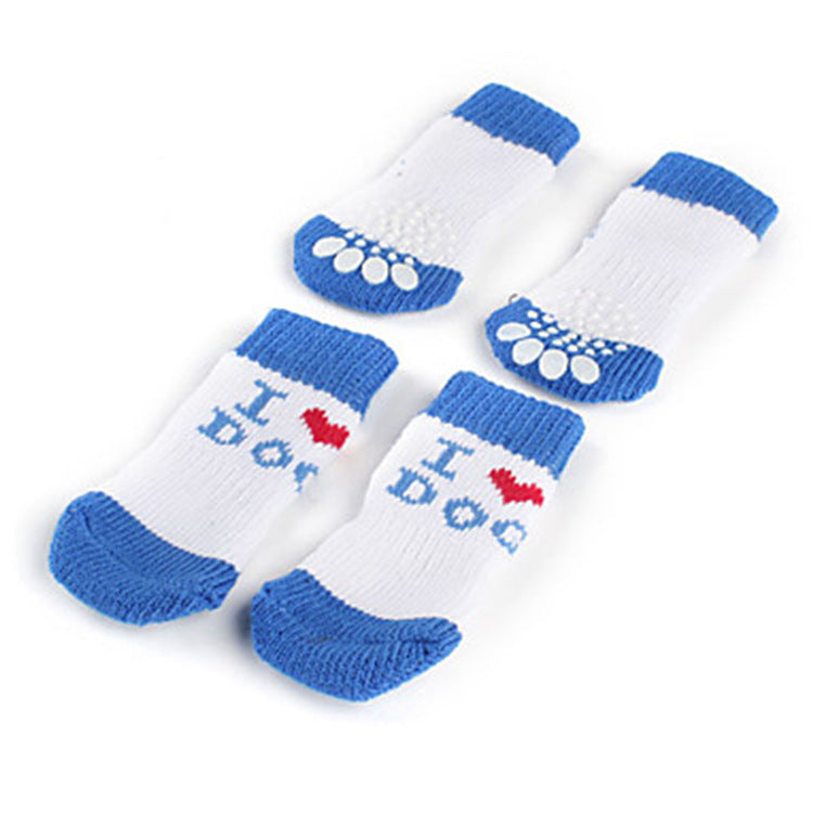 Small Pet Socks Anti-Slip Socks Bottom Design Dogs Can Wear 4 In Four Seasons Sets Of Feet Claw Sets Anti-Dirty by eprolo