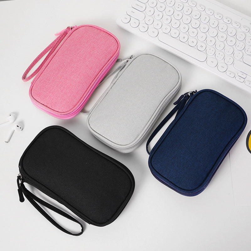 Multi - Functional Digital Accessories Organizer with Multiple - Layer Data Cable Pouch, Dust - proof Headphone Bag and Power Bank Pocket by eprolo