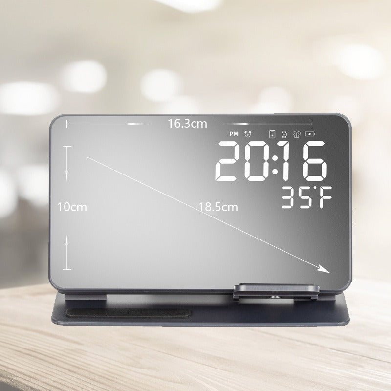 2-in-1 wireless charging time display alarm clock 15W thermometer wireless charging by eprolo