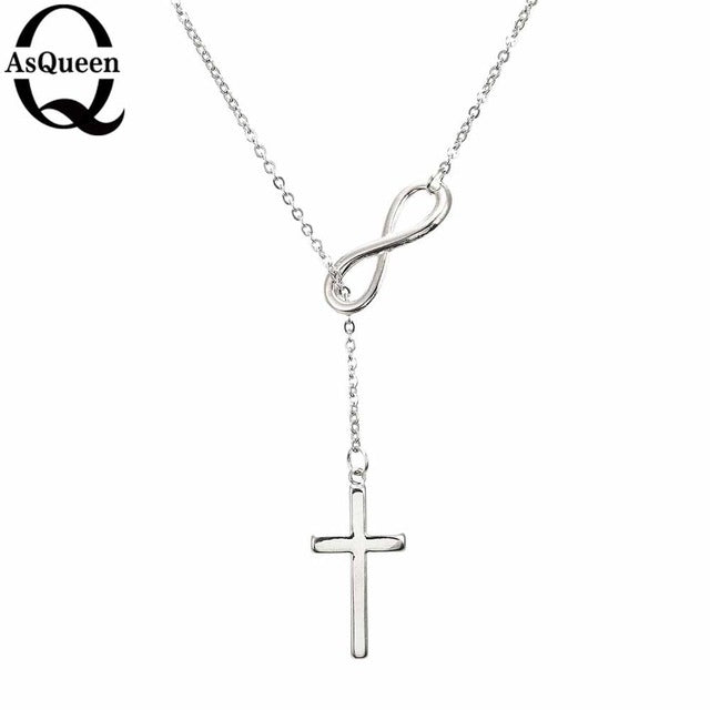 Small Gold Cross Pendant Necklace Women Girl Kids,Mini Charm Pendant by eprolo