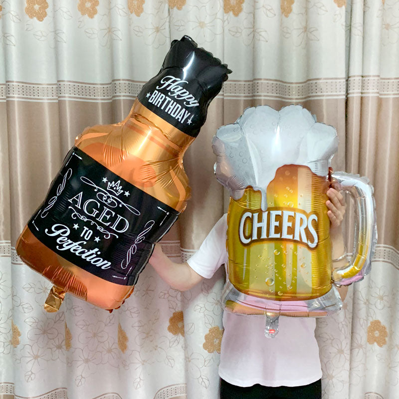 Big Helium Balloon Champagne Goblet Balloon Wedding Birthday Party Decorations Adult Kids Ballons Globos Event Party Supplies by eprolo