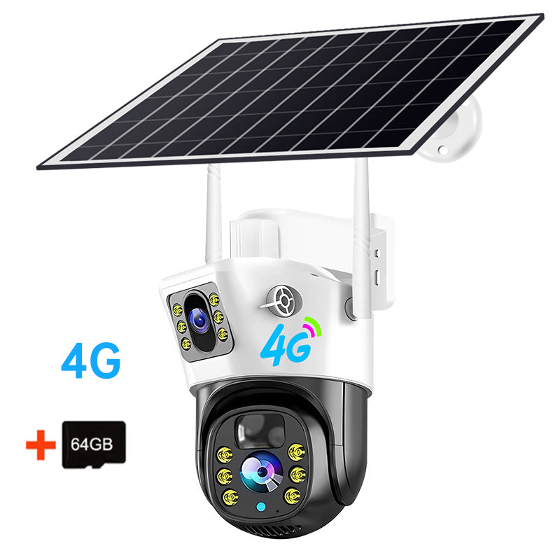 V380PRO 4G Solar Camera 4MP Dual Lens Home Security Camera With Solar Panel by eprolo