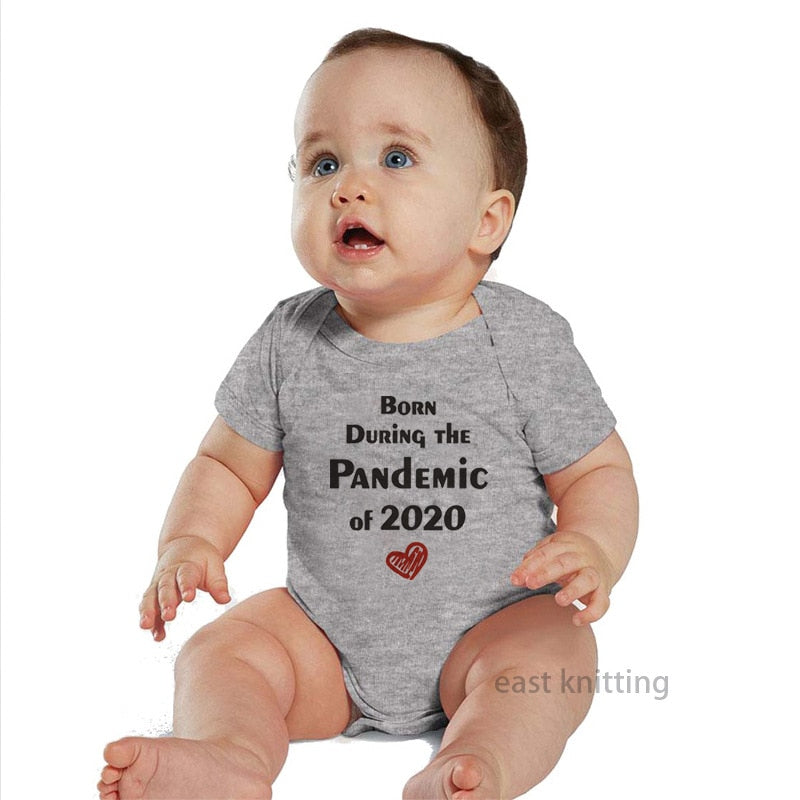 2020 Newborn Baby Onesies Born 2020 Printed Letter Short Sleeved Toddler Girls Romper Kids Summer Clothes Roupa De Bebes Pajamas by eprolo