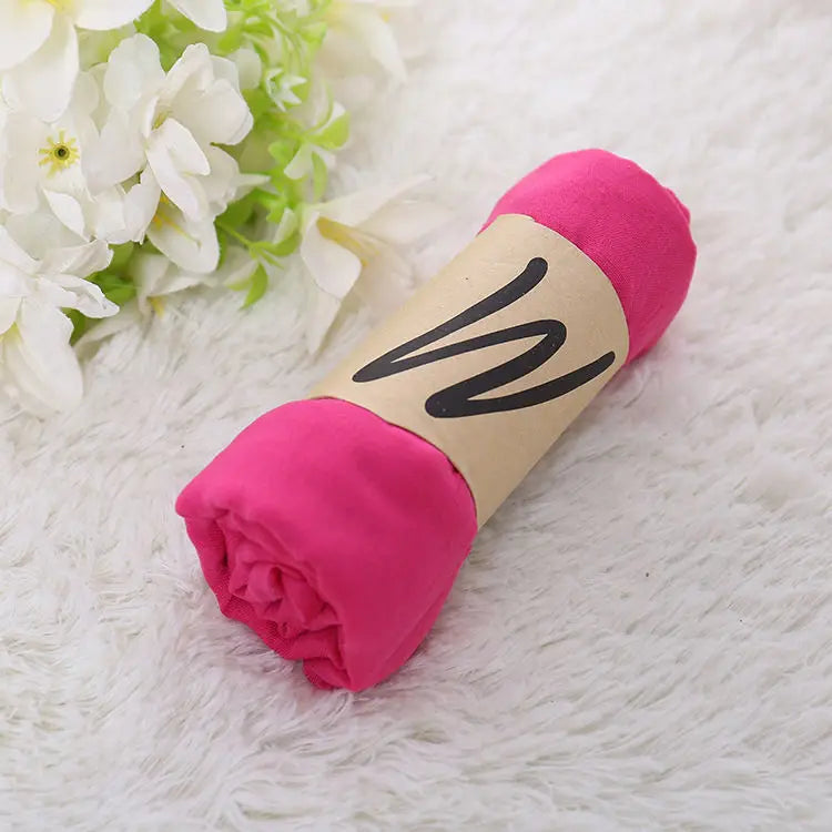 Luxury Brand Women Scarf Cotton Hijab Scarf Pashmina Lady Shawls And Wraps Head Scarves Neck Bandana Men Scarf/Black Scarves by My Store