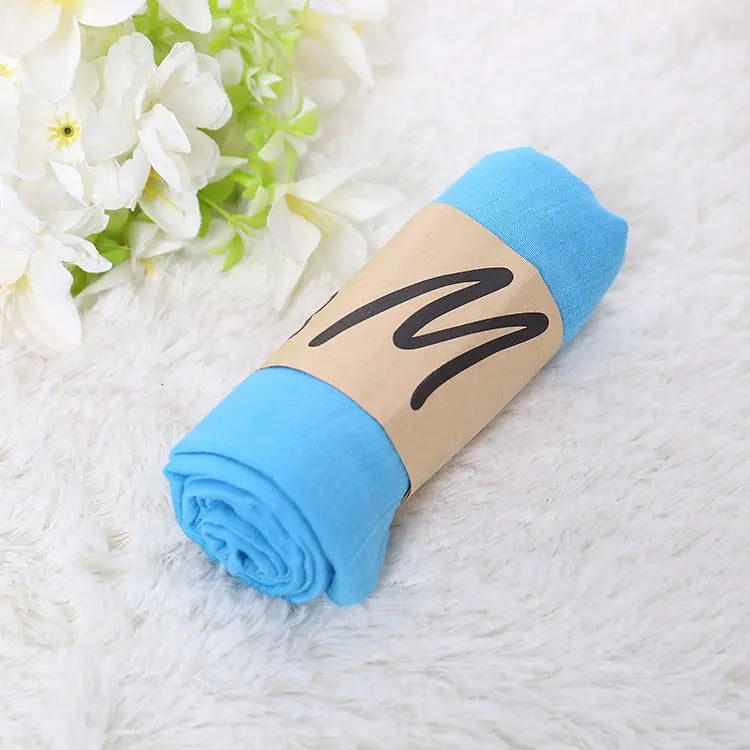 Luxury Brand Women Scarf Cotton Hijab Scarf Pashmina Lady Shawls And Wraps Head Scarves Neck Bandana Men Scarf/Black Scarves by My Store