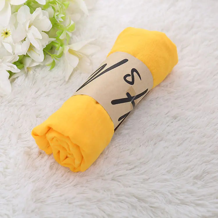 Luxury Brand Women Scarf Cotton Hijab Scarf Pashmina Lady Shawls And Wraps Head Scarves Neck Bandana Men Scarf/Black Scarves by My Store