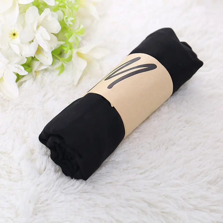 Luxury Brand Women Scarf Cotton Hijab Scarf Pashmina Lady Shawls And Wraps Head Scarves Neck Bandana Men Scarf/Black Scarves by My Store