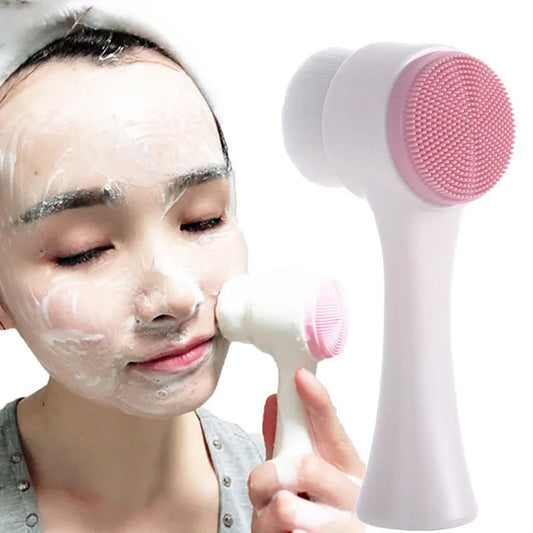 3D Double Side Multifunctional Face Brush Skin Cleaner Face Washing Machine Exfoliator Facial Cleaning Brush by eprolo