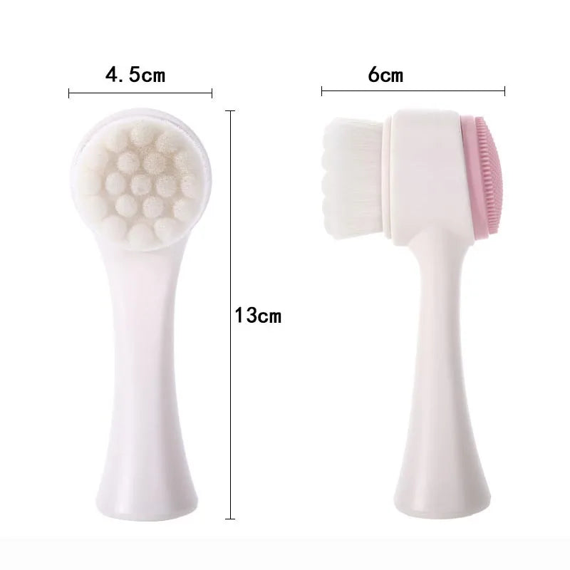 3D Double Side Multifunctional Face Brush Skin Cleaner Face Washing Machine Exfoliator Facial Cleaning Brush by eprolo