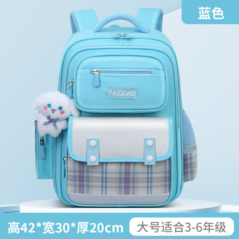 New School Bag Elementary School Girls Large Capacity 123 to 6th Grade Ultra Lightweight Spine Protection Girls Primary School Wholesale by My Store