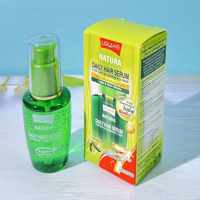 Thailand LOLANE Hair Care Essential Oil Leave-in Olive Oil Hyaluronic Acid Moisturizing Smooth and Portable to Improve Roughness 50ML