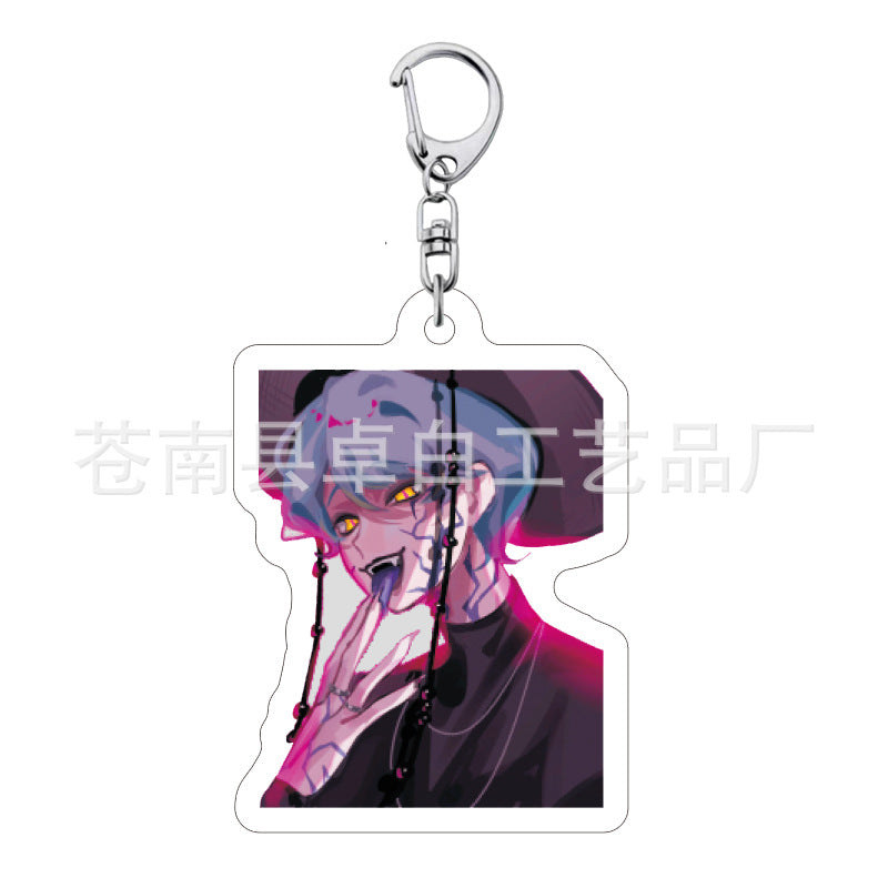 Kpop witch hunt group Rumi Zoe Mira Qin Yu peripheral cute acrylic keychain student school bag pendant