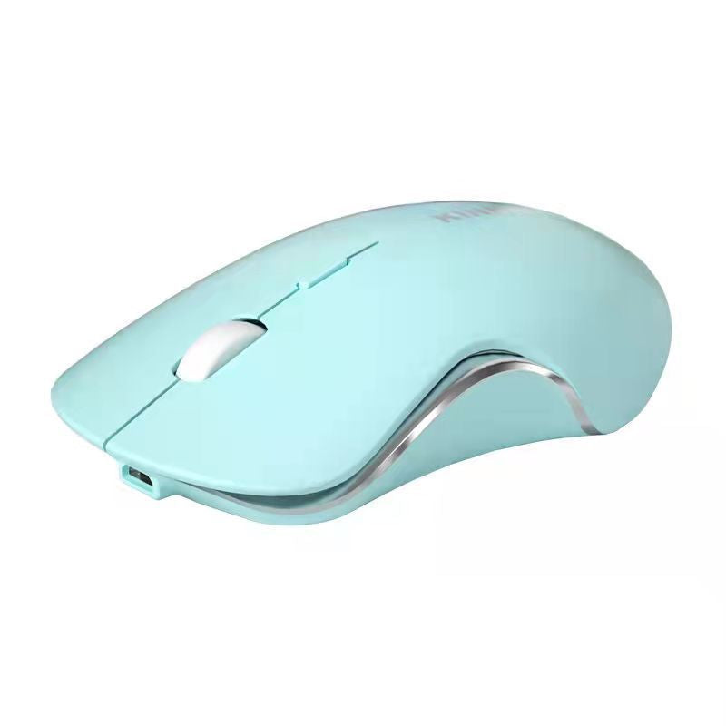Mute Wireless Mouse Spot Bluetooth Dual Mode Charging Morandi Macaron Charging Game Office Girls Wholesale by My Store