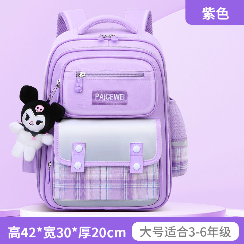 New School Bag Elementary School Girls Large Capacity 123 to 6th Grade Ultra Lightweight Spine Protection Girls Primary School Wholesale by My Store