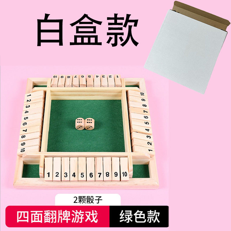 Cross-border children's puzzle board games, teaching aids, building blocks, four-sided numbers, flops, interactive drinking games, stalls, toys wholesale