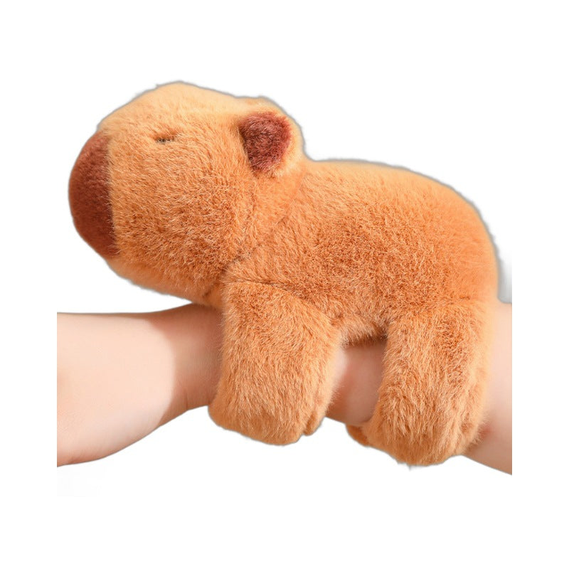 Kapibala snap circle capybara doll bracelet doll doll plush toy girl doll children's wrist belly circle